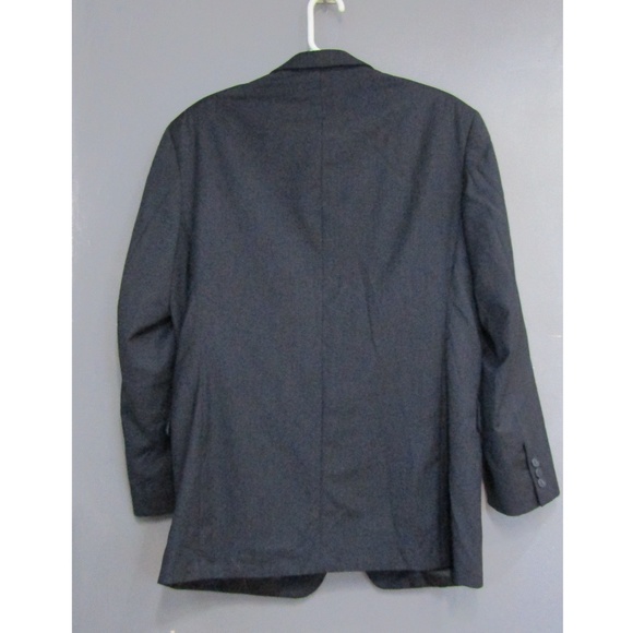 Adolfo 100% Wool Navy Blue Suit Coat Blazer 40R - Picture 3 of 5